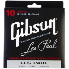 GIBSON SEG-LP10 LES PAUL PURE NICKEL WOUND .010-.046 Струны для электрогитары